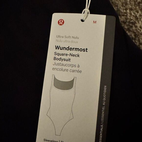 Lululemon Athletica Navy square neck Bodysuit - Picture 3 of 3
